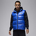 Nike Jordan Flight Men s Down Gilet Blue Polyester